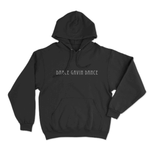 Dance Gavin Dance Minimal Text Unisex Hoodie Black