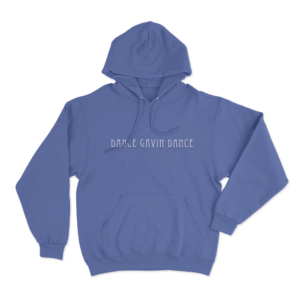 Dance Gavin Dance Minimal Text Unisex Hoodie Blue